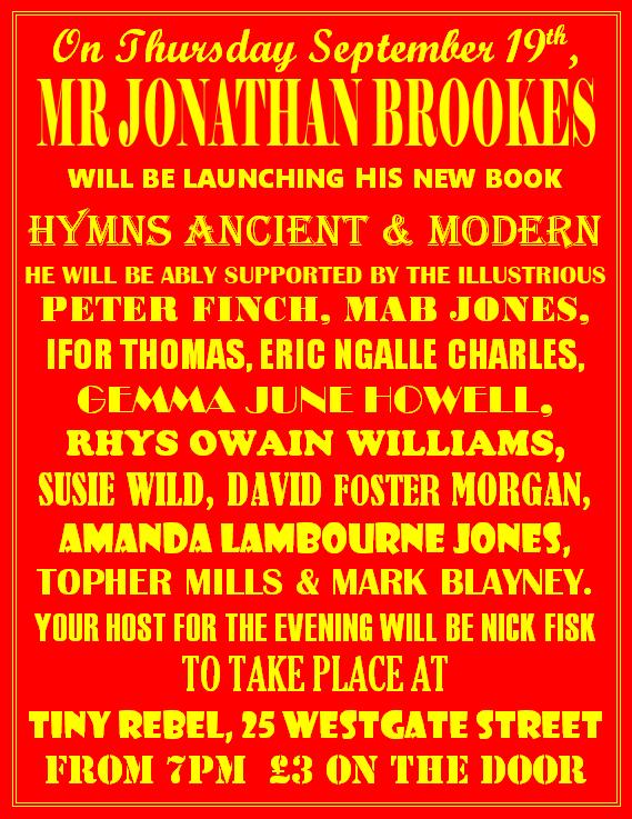 Book Launch: Hymns Ancient & Modern, New & Selected Poems by J. Brookes